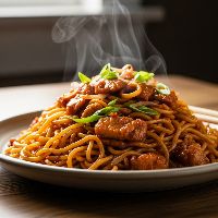 Schezwan Combi. Noodles (Half)