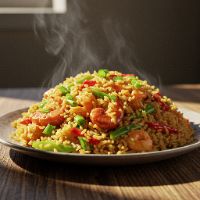 Schezwan Fried Rice (Veg.)