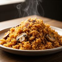 Schezwan Mushroom Fried Rice