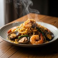 Seafood Burnt garlic Noodles