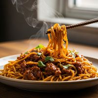 Sez Manchurian Noodles With Gravy