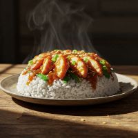 Singapore Garlic Rice - (Full)