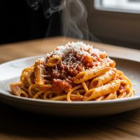 Spaghetti or Penne (White/Red/Pesto) (Half)