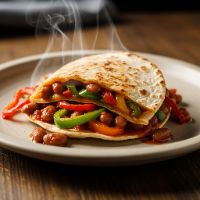 Spiced Bean & Pepper Quesidillas