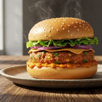 Spicy Paneer Burger