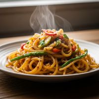 Spicy Veggie Aglio Olio