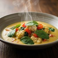 Spinach And Bell Pepper Soup (Veg)