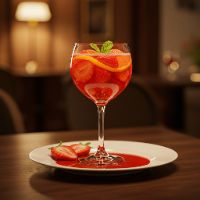 Strawberry Orange Ginger Fizz - (Welcome Drink)