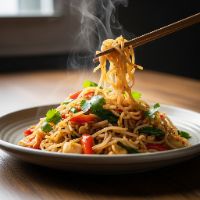 Thai Basil Rice/Noodle (Veg.)