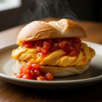 Tomato Omlet Sandwich