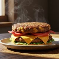 Triple Cheese American Burger