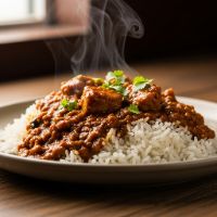 Veg Triple Rice With Gravy