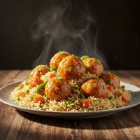 Veg. Combination Manchurian Rice (Half)