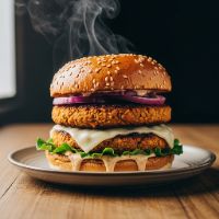 Veg Double Decker Burger