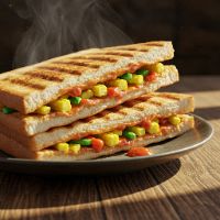 Veg. Baby Corn Grilled Sandwich