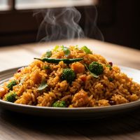 Veg. Bunn Chilly Rice