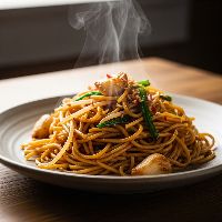 Veg. Burnt Garlic Noodles