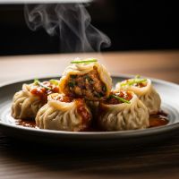 Veg. Cheese Creamy Momo's (8 Pcs.)