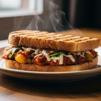Veg. Cheese Masala Grill Sandwich