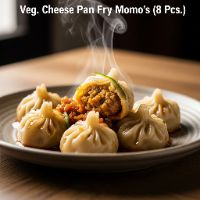 Veg. Cheese Pan Fry Momo's (8 Pcs.)