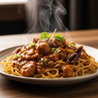 Veg. Chowmein Noodles (Gravy) (Full)
