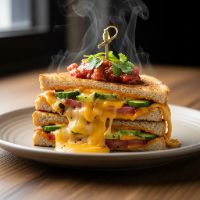 Veg. Club Cheese Grilled Sandwich