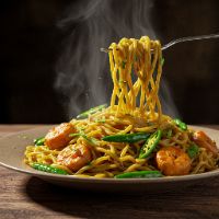 Veg. Green Chilli Noodles (Full)