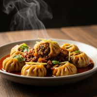 Veg. Handi Momos (8 Pcs.)