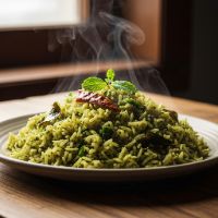 Veg. Hariali Rice (Full)