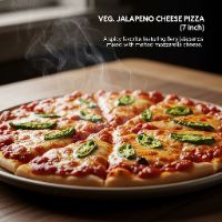 Veg. Jalapeno Cheese Pizza (7 Inch)