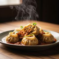 Veg. Makhani Momos (8 Pcs.)