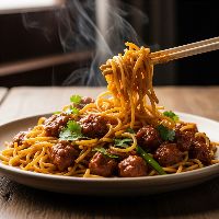 Veg. Manchurian Noodles & Gravy