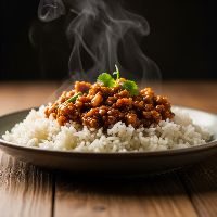Veg. Manchurian Rice & Gravy (Half)