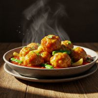 Veg. Manchurian Soup (Full)