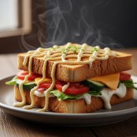 Veg. Mayonnaise Cheese Toast Sandwich