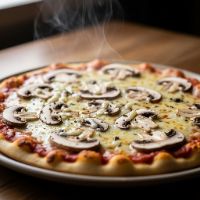 Veg. Mush. Cheese Pizza (7 Inch)