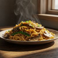 Veg. Mushroom Noodles