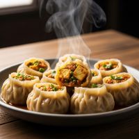 Veg. Paneer Momos (7 Pcs)