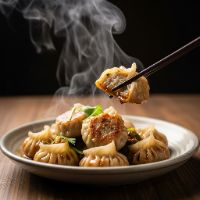 Veg. Pan Fry Momo's (8 Pcs.)