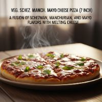 Veg. Schez. Manch. Mayo Cheese Pizza (7 Inch)