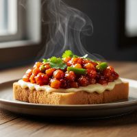 Veg. Schezwan Cheese Toast Sandwich