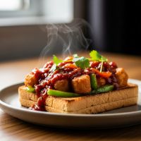 Veg. Schezwan Toast Sandwich