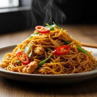 Veg. Singapore Noodles (Full)