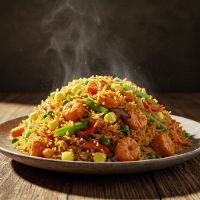 Veg. Triple Schezwan Fried Rice (Full)
