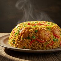 Veg. Garlic Fried Rice (Half)