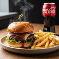 Veggies Burger + Fries + Coke Combo