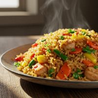 Veg. Ginger Fried Rice (Half)
