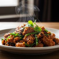 Veg In Green Garlik Sauce