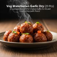 Veg Manchurian Garlic Dry (20 Pcs)