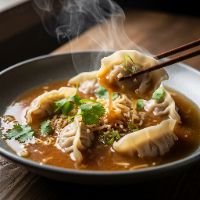 Veg Miso Dumpling Soup
